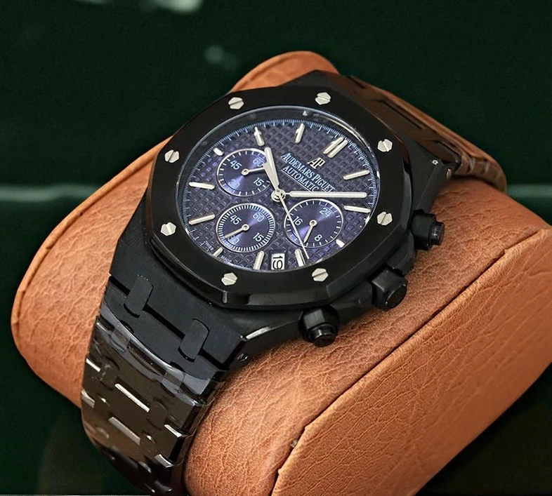 Audemars Piguet Royal Oak Chronograph Blue Dial Black Watch Pakistan 1765830893 36295d4d
