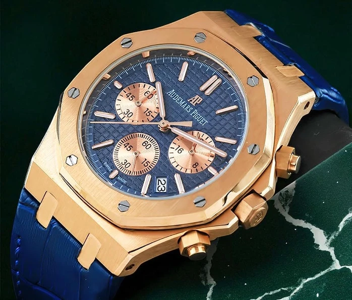 Audemars Piguet Royal Oak Chronograph Blue Dial Watch Pakistan 1765830870 485a7e72