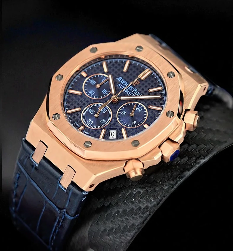 Audemars Piguet Royal Oak Chronograph Rose Gold Blue Watch 1 Pakistan 1765830895 0c943aa7