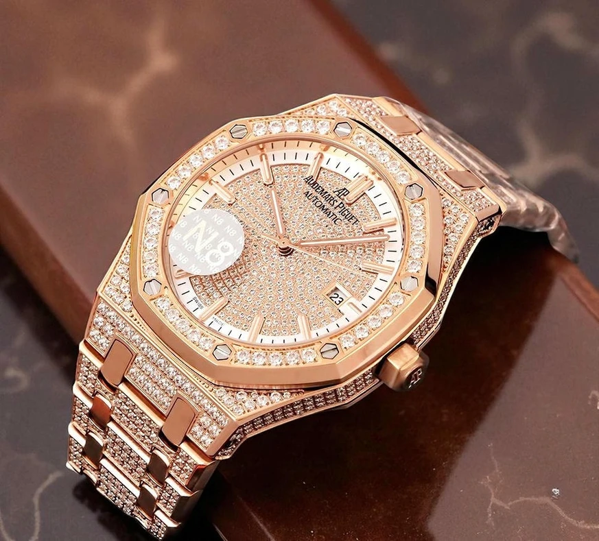 Audemars Piguet Royal Oak Diamond Rose Gold Watch Pakistan 1765830902 04813e98