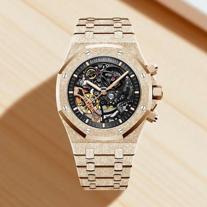 Audemars Piguet Royal Oak Frosted Gold Double Balance Wheel Openworked Watch049 Pakistan 1765830905 B63c9ad5