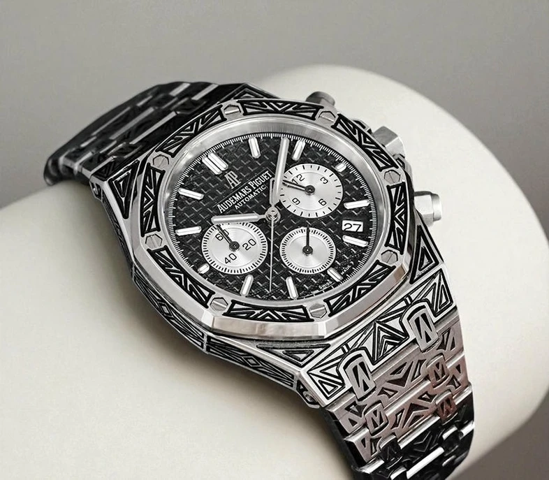 Audemars Piguet Royal Oak Hand Engraved Watch Pakistan