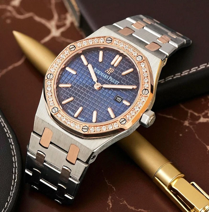 Audemars Piguet Royal Oak Ladies Blue Dial Watch Watch Pakistan