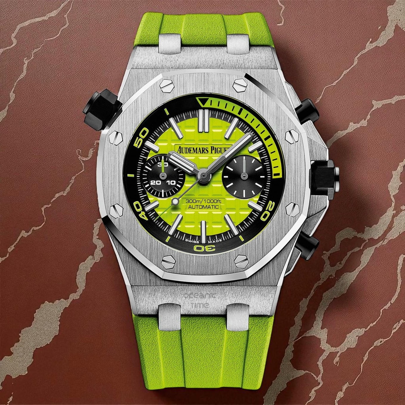 Audemars Piguet Royal Oak Offshore Diver Chronograph Green Watch Pakistan