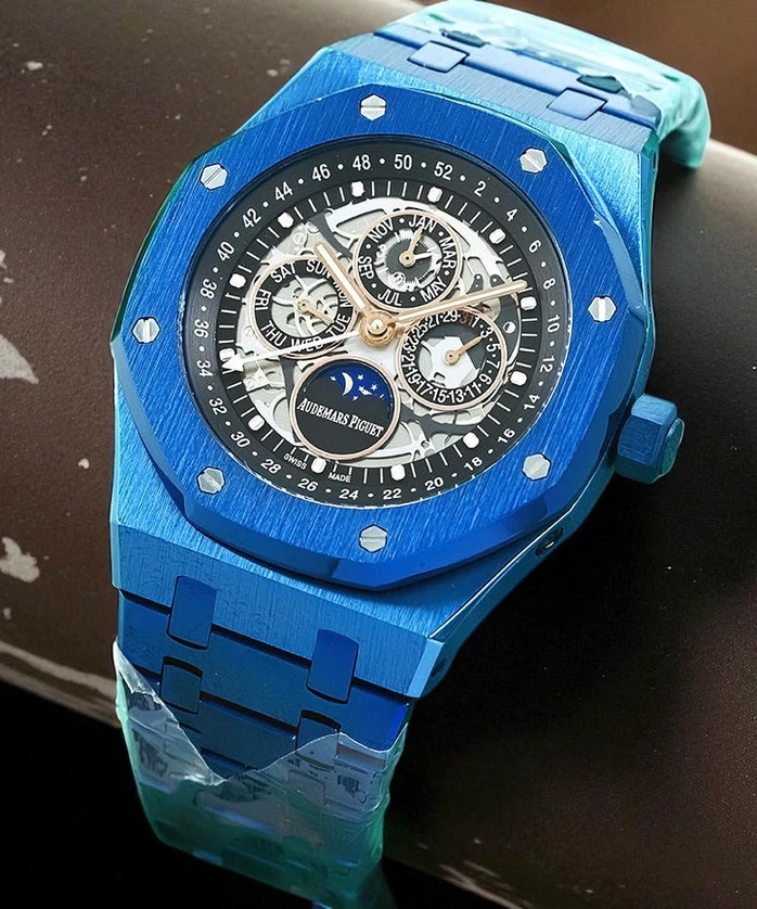 Audemars Piguet Royal Oak Perpetual Calendar Skeleton Dial Watch 1 Pakistan