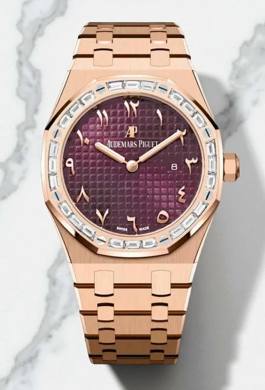 Audemars Piguet Royal Oak Pink Gold Limited Pieces Arabic Dial Watch Pakistan