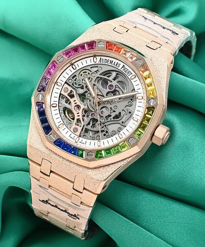 Audemars Piguet Royal Oak Skeleton Frosted Watch 1