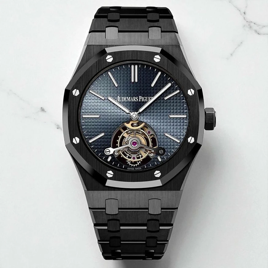 Audemars Piguet Royal Oak Tourbillon Blue Dial Watch Pakistan