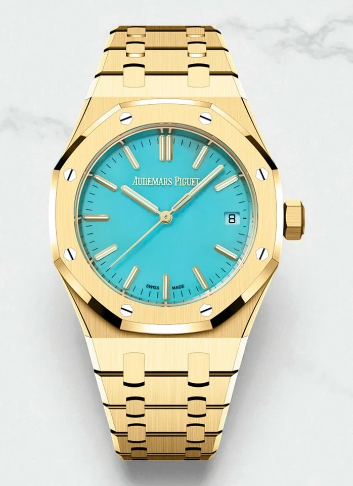 Audemars Piguet Royal Oak Turquoise Dial Unisex Watch Pakistan