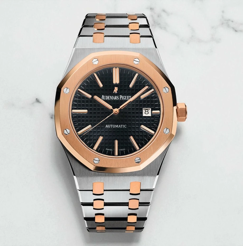Audemars Piguet Royal Oak Two Tone Black Dial Watch Pakistan