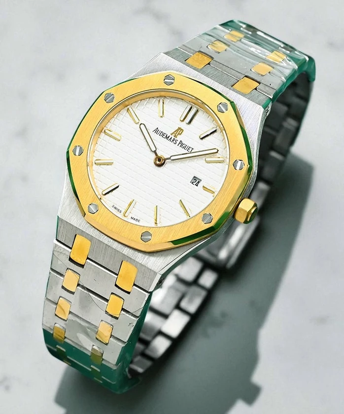 Audemars Piguet Twotone White Dial Watch Pakistan