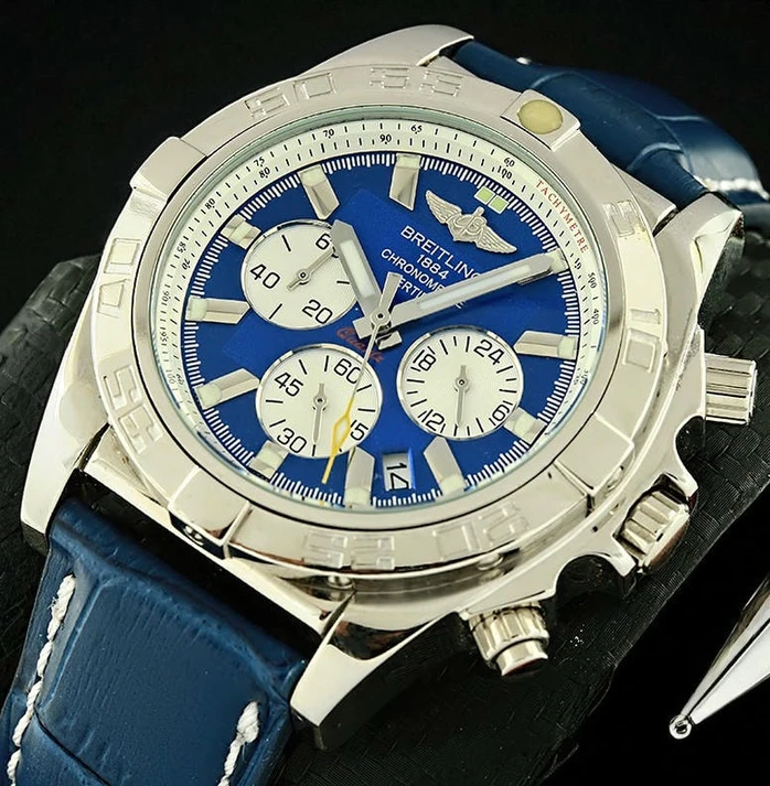 Breitling 1884 Chronometre Blue Watch513 Pakistan 1765831006 F98555f4