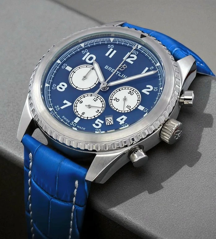 Breitling Aviator Blue Chronograph Watch Pakistan 1765831009 8785b094