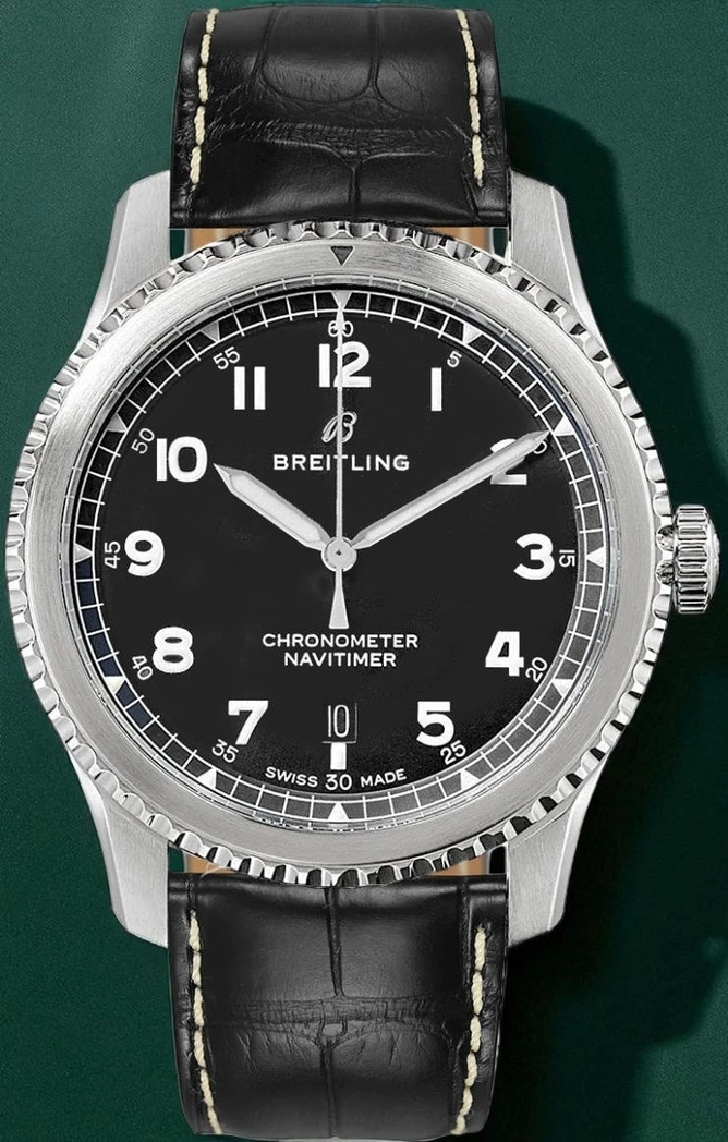 Breitling Black Dial Mens Watch Pakistan 1765830995 2a2c23ca