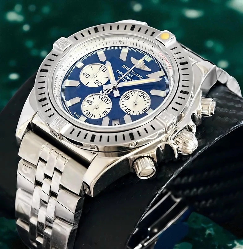 Breitling Blue Dial Silver Chain Mens Watch Pakistan 1765830996 E34b03fb