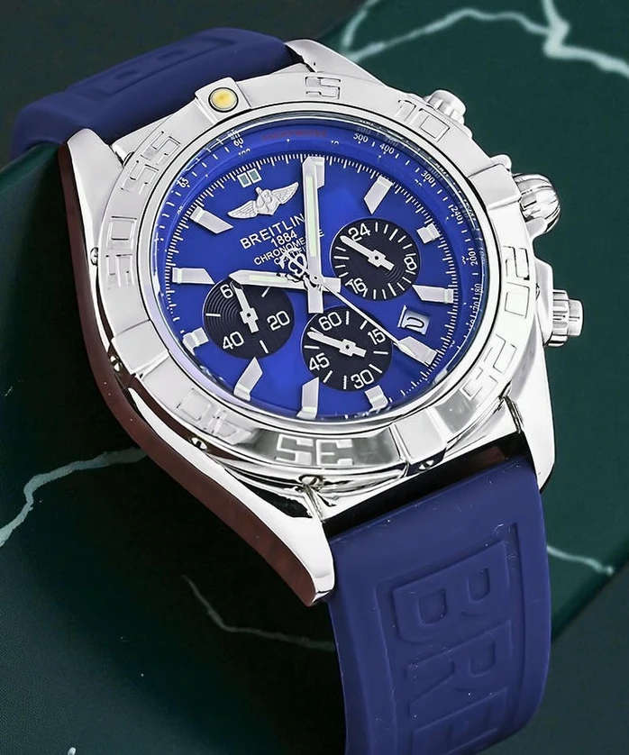 Breitling Chronograph Blue Dial Blue Strap Watch Pakistan 1765831015 17a2f7d9