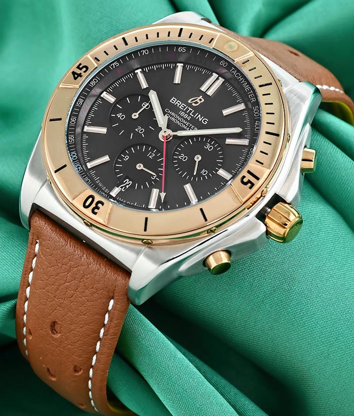 Breitling Chronomat B01 Brown Straps Watch 1768330961 6887dbee