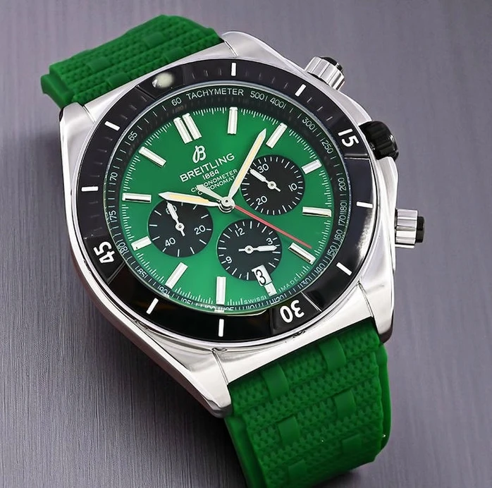 Breitling Chronomat B01 Green Watch Pakistan 1765831019 65a139f7