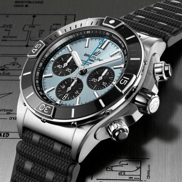 Breitling Chronomat B01 Ice Blue Dial Watch Pakistan 1765830996 6d6f7296