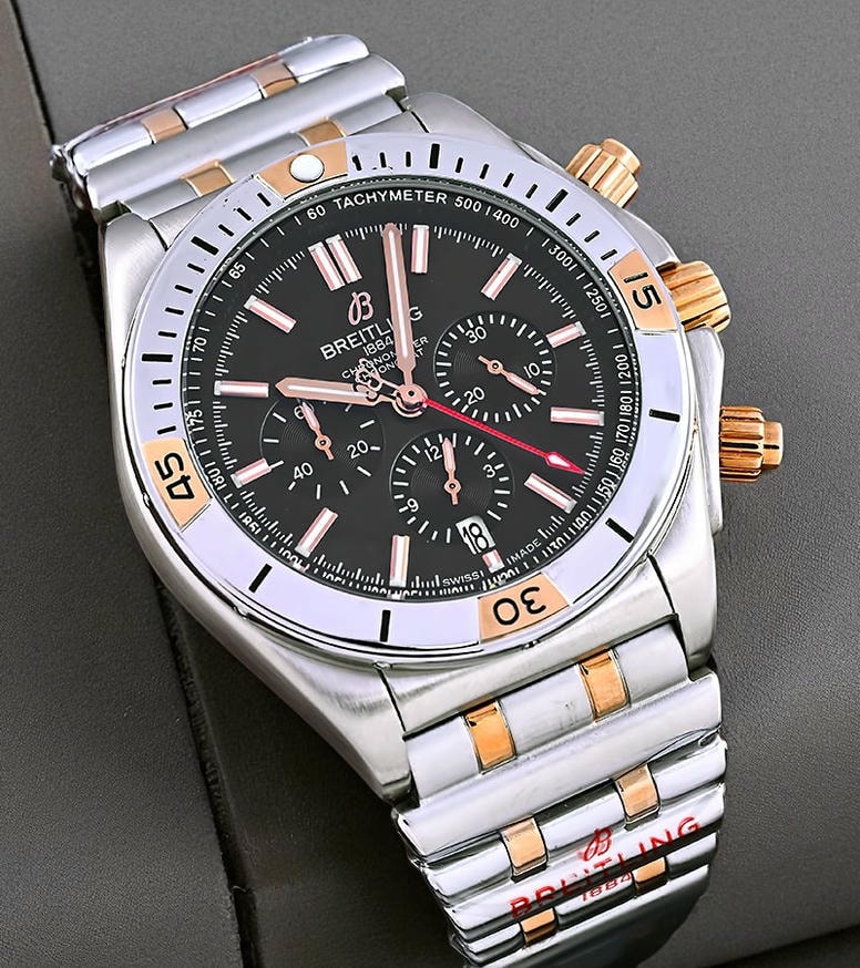 Breitling Chronomat Black Dial Twotone Watch Pakistan 1765831019 19707da7