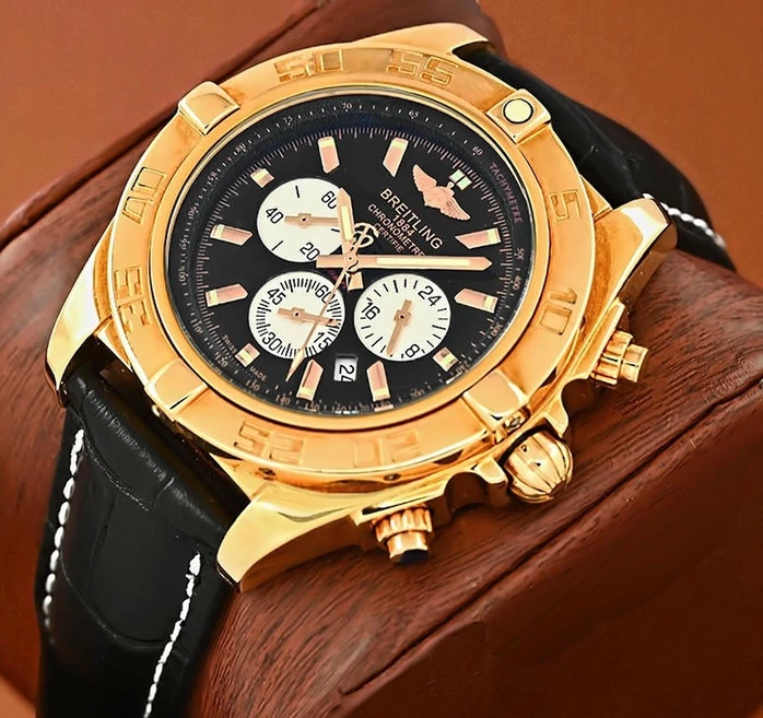 Breitling Chronomat Black Leather Strap Watch 9865 Pakistan 1765831020 20e476d2