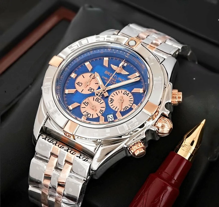Breitling Chronomat Blue Dial Two Tone Watch 1 Pakistan 1765831021 Bac628e1