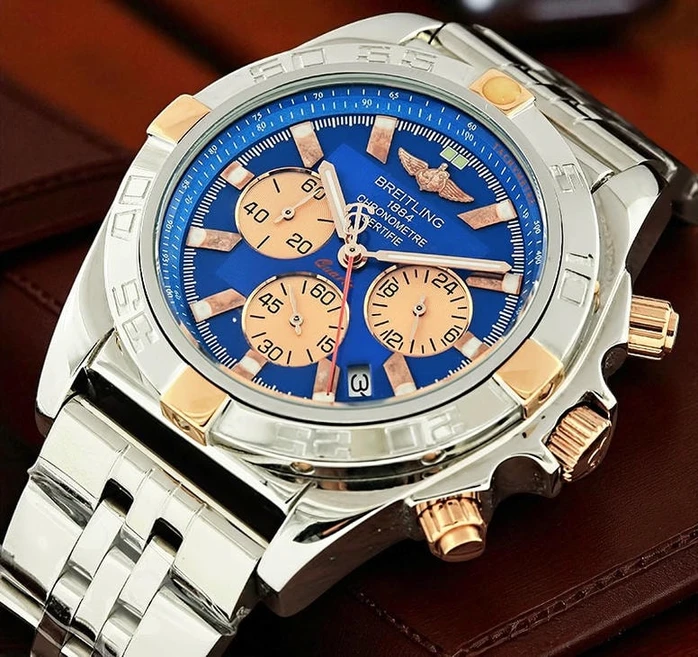 Breitling Chronomat Blue Dial Two Tone Watch Pakistan 1765830997 F9a4c68f