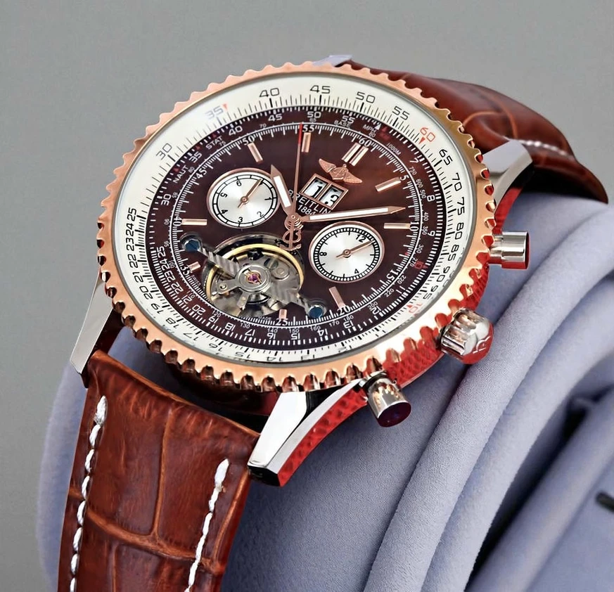 Breitling For Bentley Motors Tourbillon Automatic Brown Dial Brown Leather Strap Watch Pakistan 1765831030 32af1a47