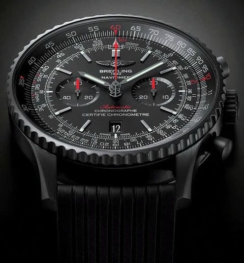 Breitling Navitimer Black Steel Watch Pakistan