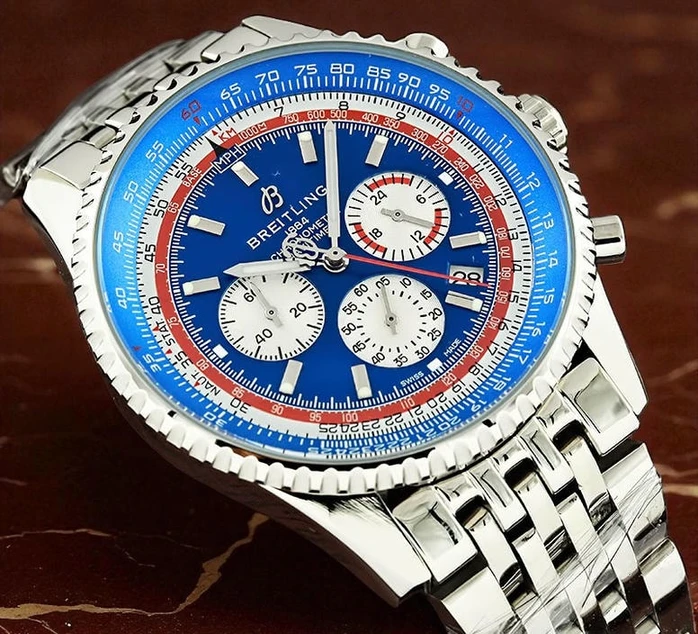 Breitling Navitimer Chronograph Blue Dial Watch 3 Pakistan
