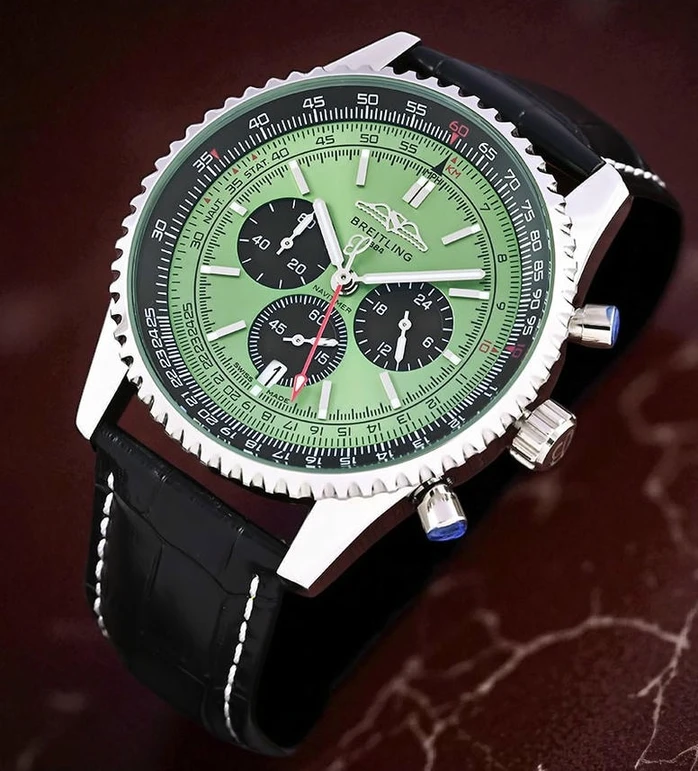Breitling Navitimer Chronograph Green Dial Watch Pakistan