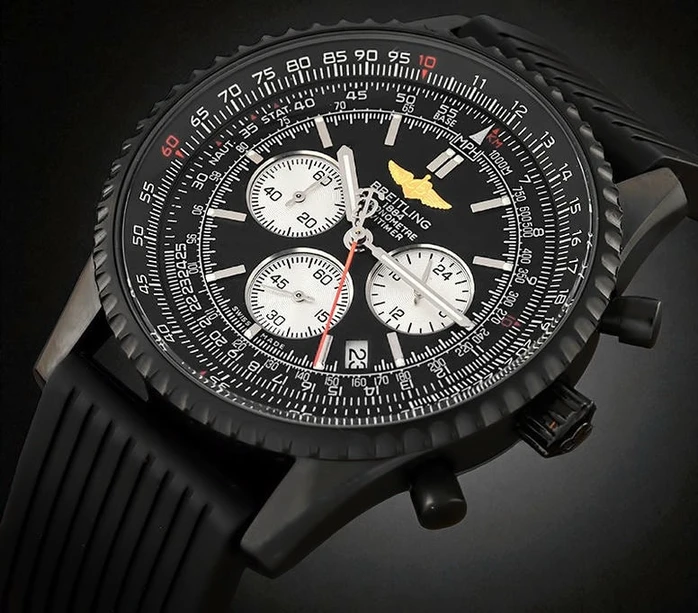 Breitling Navitimer Cosmonaute Blacksteel Watch590 Pakistan