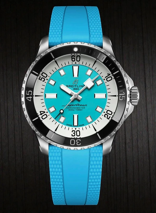 Breitling Superocean Automatic 44 Tiffany Blue Dial Watch 5