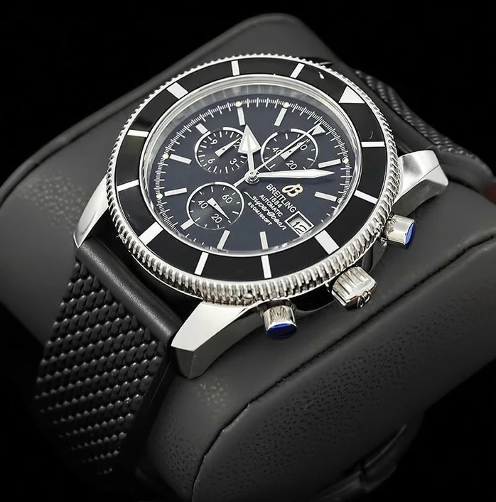 Breitling Superocean Black Dial Watch Pakistan
