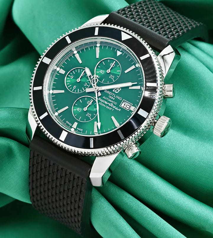 Breitling Superocean Heritage Chronograph Green Dial Watch