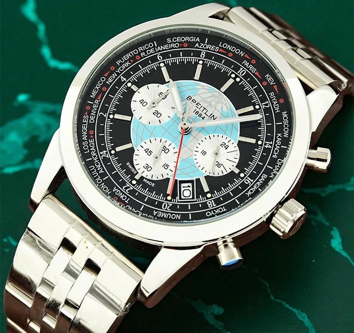 Breitling Transocean Chronograph Unitime Watch Pakistan