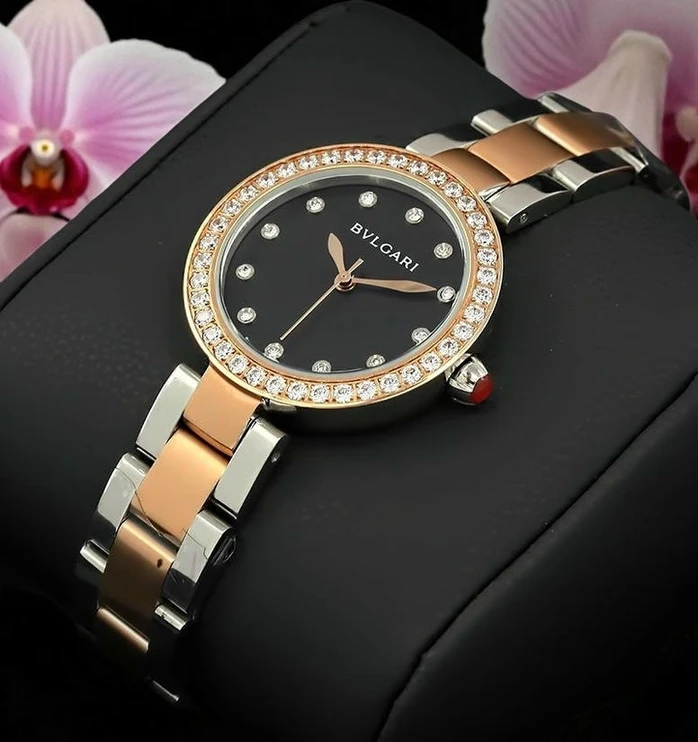 Bvlgari Black Dial Two Tone Woman Watch Pakistan 1765831066 9fb46def