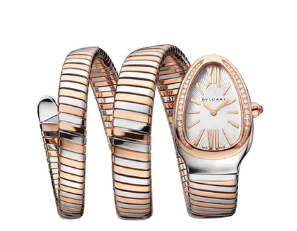 Bvlgari Serpenti Tubogas Double Spiral White Dial Two Tone Watch 2026