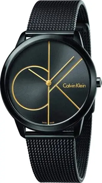 Calvin Klein Mens Swiss Made Quartz Black Stainless Steel 1783796580 74249238