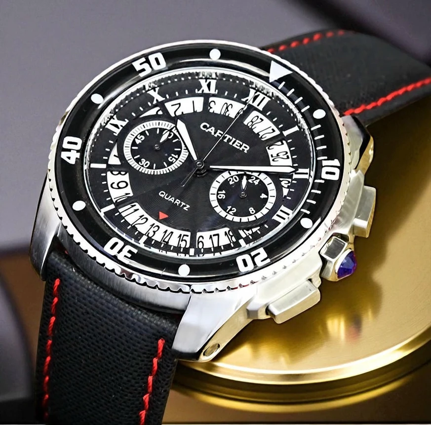 Calibre De Cartier Chronograph Watch Pakistan 1765831077 C6be6262