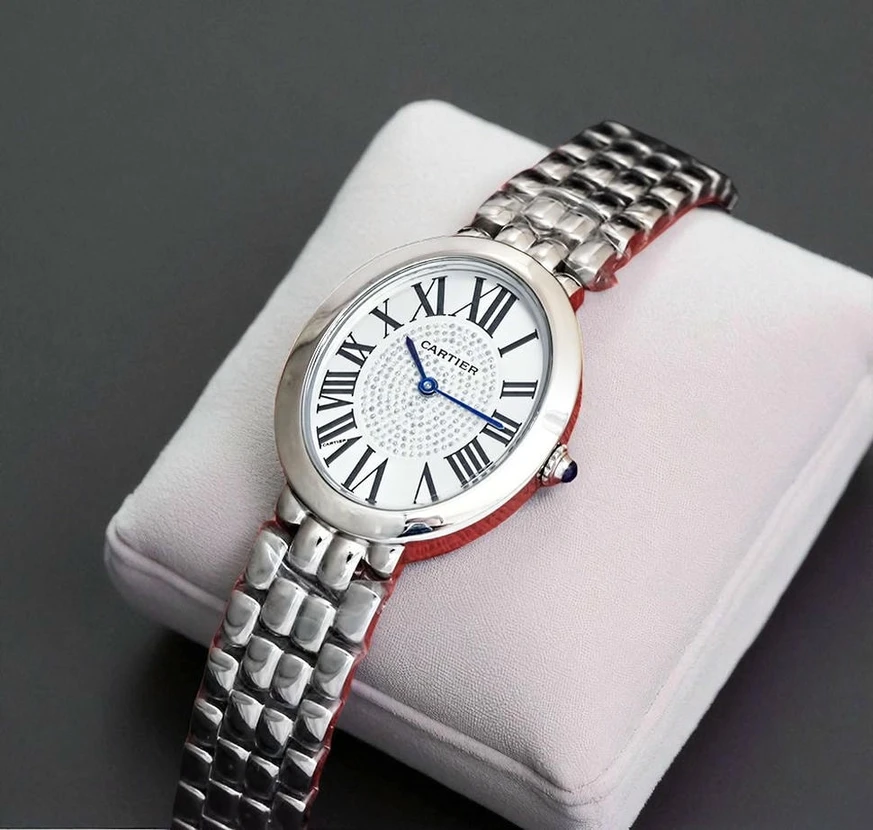 Cartier Baignoire Ladies Diamond Dial Watch Pakistan 1765831078 82263185