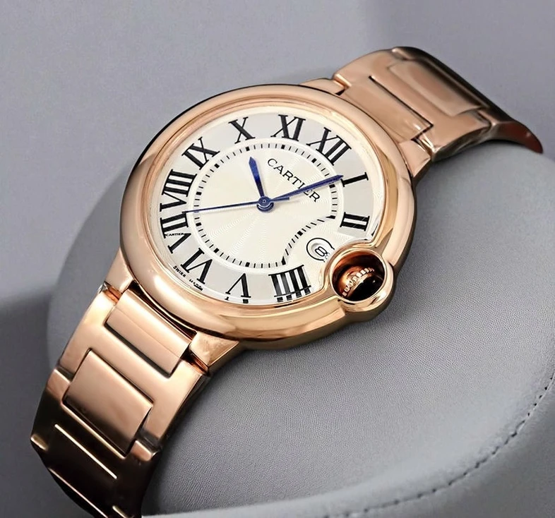 Cartier Ballon Bleu Mens Rose Gold Watch Pakistan 1765831079 F397bd85