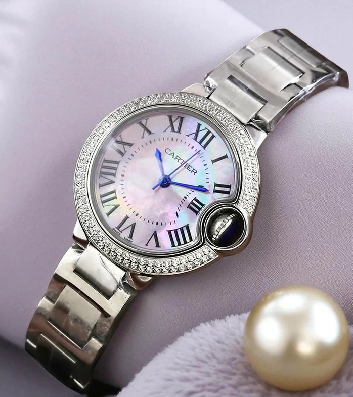 Cartier Ballon Bleu Mother Of Pearl Dial Ladies Watch112 Pakistan