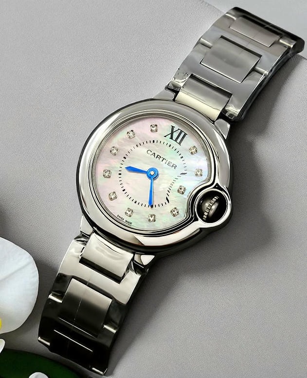 Cartier Ballon Bleu Mother Of Pearl Dial Mini Ladies Watch92 1 Pakistan 1765831089 D39cd2f9