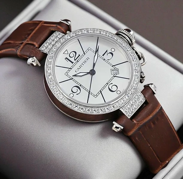 Cartier Pasha Diamond Bezel Ladies Watch 2 Pakistan 1765831101 4957e383