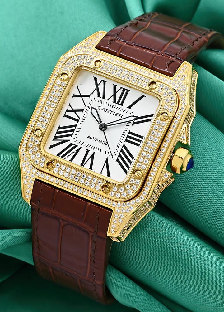 Cartier Santos 100 Diamond Bezel Watch 2 1768330973 4a603bb8
