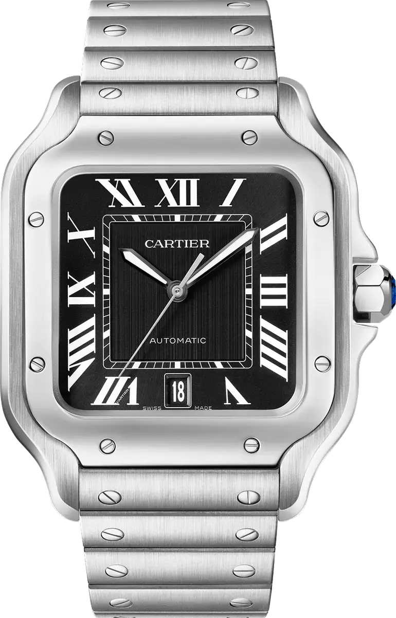 Cartier Santos Black Dial Watch 2026