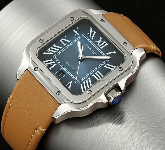 Cartier Santos Blue Dial Watch Pakistan 1765831107 112166ac