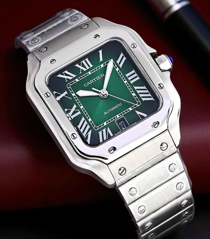Cartier Santos De Cartier Green Dial Watch Pakistan 1765831110 Fa9b33b2