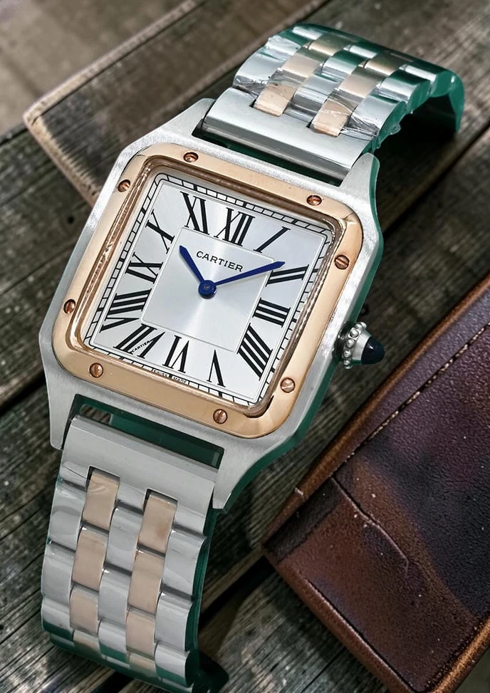 Cartier Santos Dumont 32mm Ladies Watch Front Photoroom